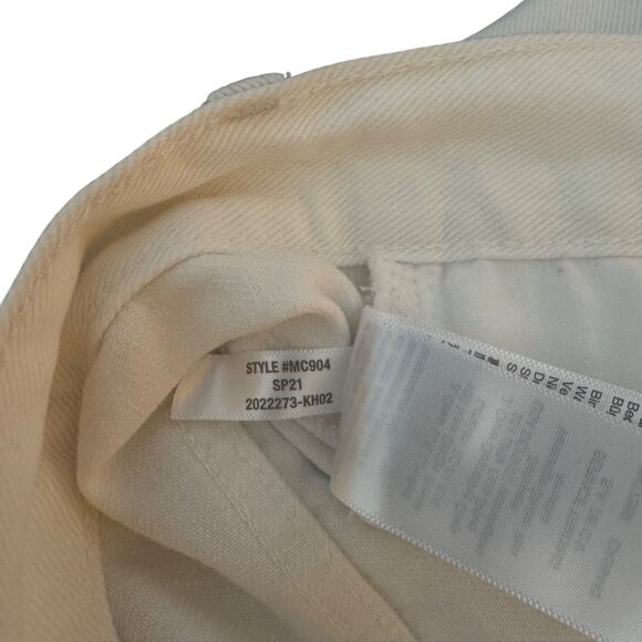 Madewell Relaxed Denim Shorts Women's Mid Rise Button Fly White, Size 32 NWT - Picture 9 of 12